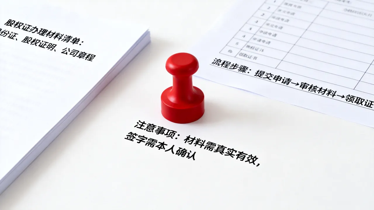 如何办理股权证，办理流程需要什么材料和注意事项？-图3