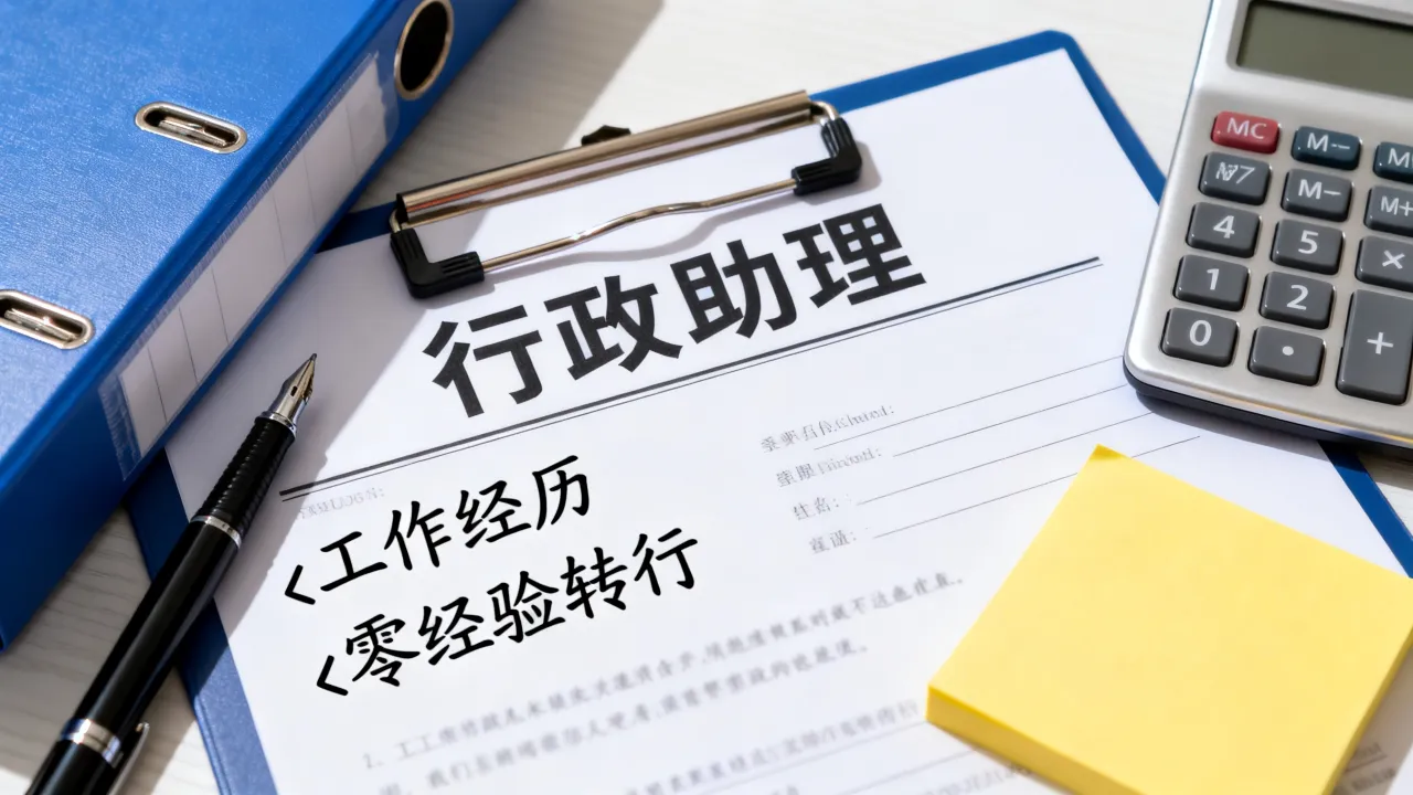 行政助理的简历怎么写?零经验转行怎么优化工作经历含金量?-图1 行政助理的简历怎么写?零经验转行怎么优化工作经历含金量?-图1
