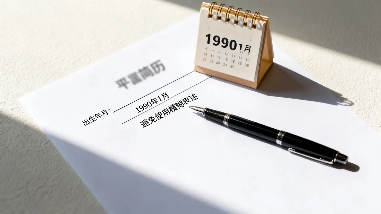 简历出生年月怎么写,标准格式和注意事项有哪些?-图1 简历出生年月怎么写,标准格式和注意事项有哪些?-图1