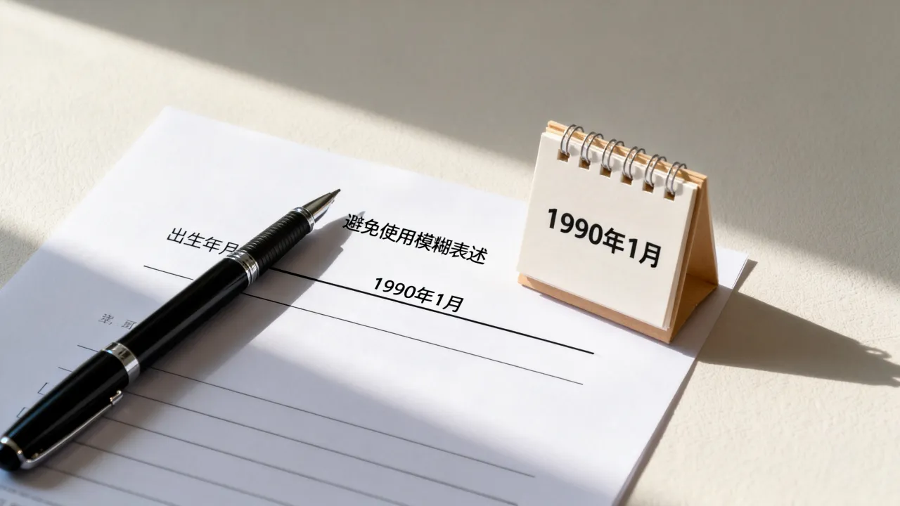 简历出生年月怎么写,标准格式和注意事项有哪些?-图2 简历出生年月怎么写,标准格式和注意事项有哪些?-图2