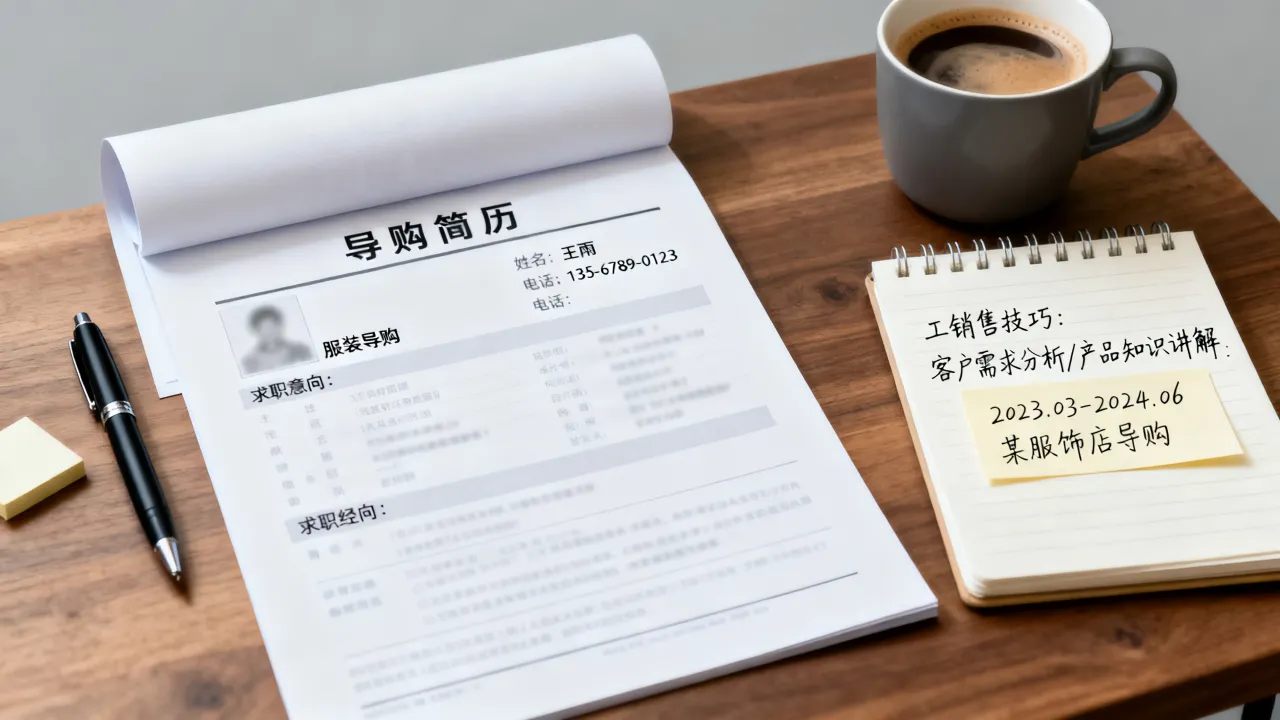 导购的个人简历怎么写？新手导购简历模板与技巧，抓住HR眼球-图2