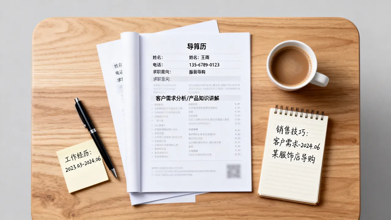 导购的个人简历怎么写？新手导购简历模板与技巧，抓住HR眼球-图3