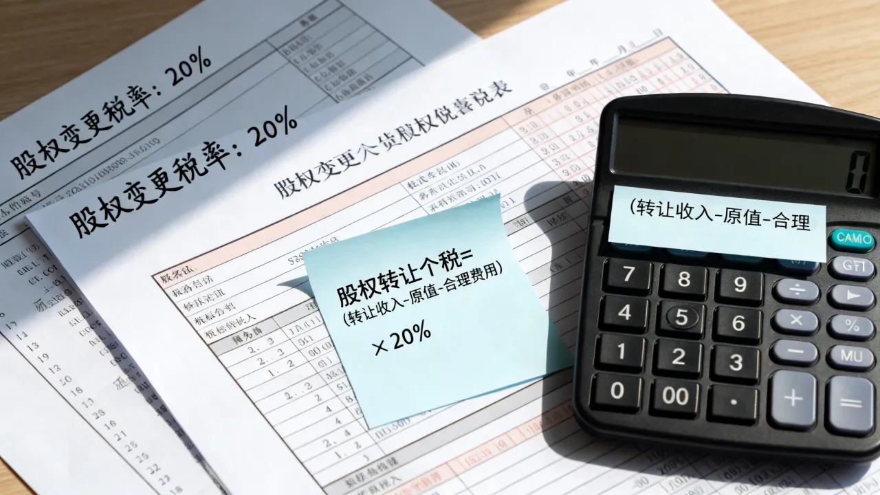 股权变更如何交税?股权转让个人所得税怎么算