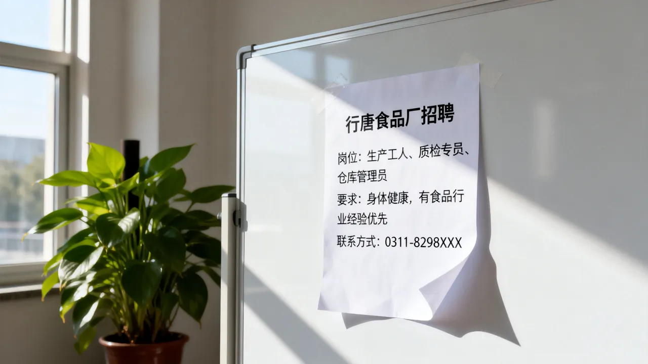 行唐食品厂招聘信息在哪里看?最新招聘岗位有哪些?