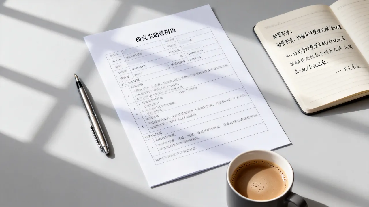 研究生助管简历怎么写,有哪些技巧-图2 研究生助管简历怎么写,有哪些技巧-图2