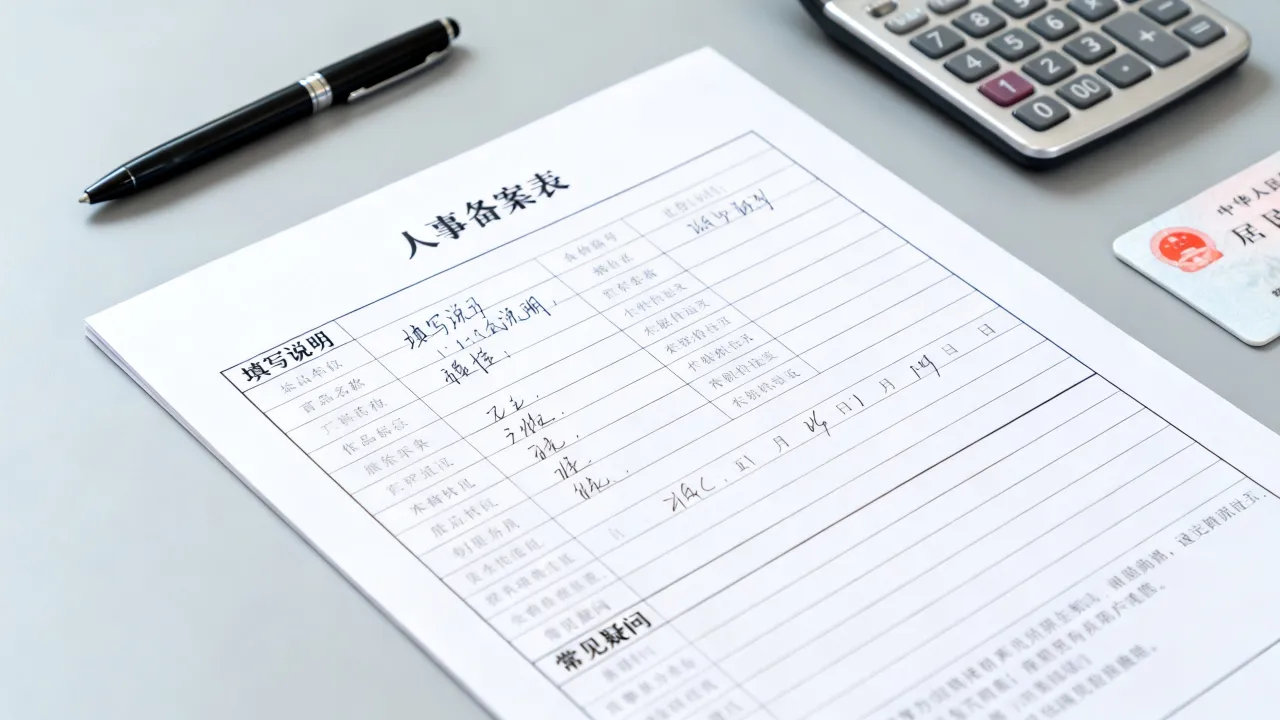 人事备案表怎么填?人事备案表填写指南及常见疑问详解
