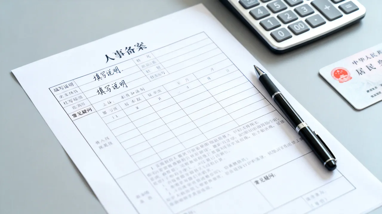 人事备案表怎么填?人事备案表填写指南及常见疑问详解-图2 人事备案表怎么填?人事备案表填写指南及常见疑问详解-图2