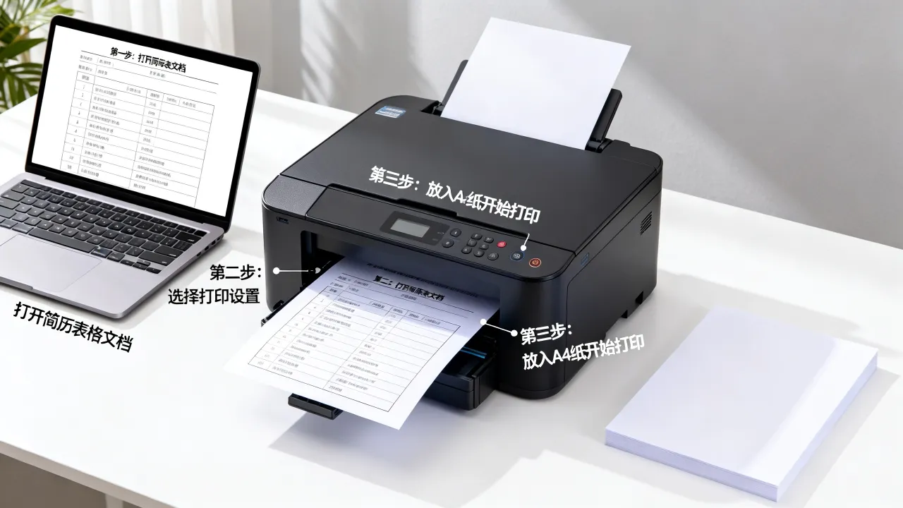 怎么打印一份简历表格，简历表格打印的具体操作步骤是什么-图1