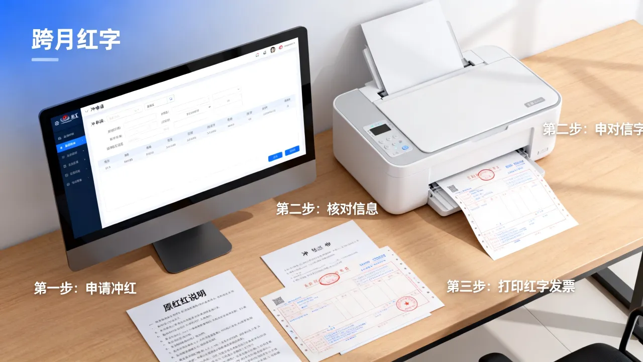 隔月发票如何冲红?跨月红字发票操作步骤详解-图3 隔月发票如何冲红?跨月红字发票操作步骤详解-图3