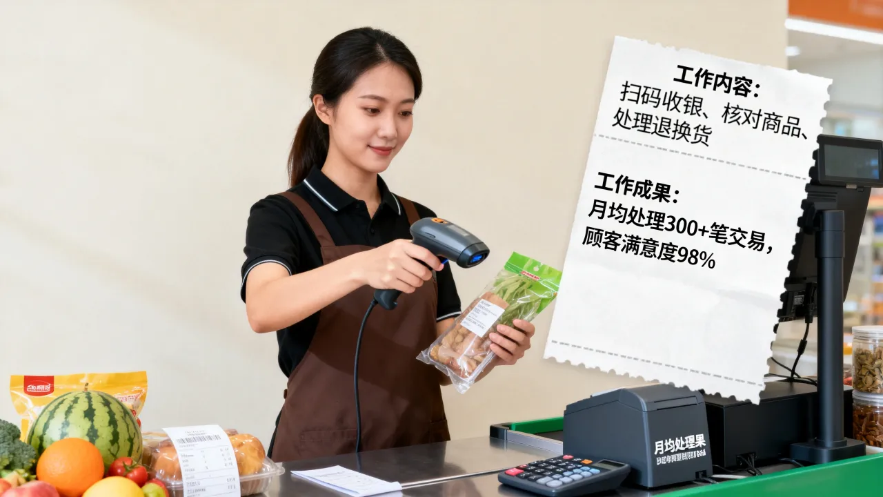 收银员个人简历怎么写?收银员简历工作经历如何写?-图1 收银员个人简历怎么写?收银员简历工作经历如何写?-图1