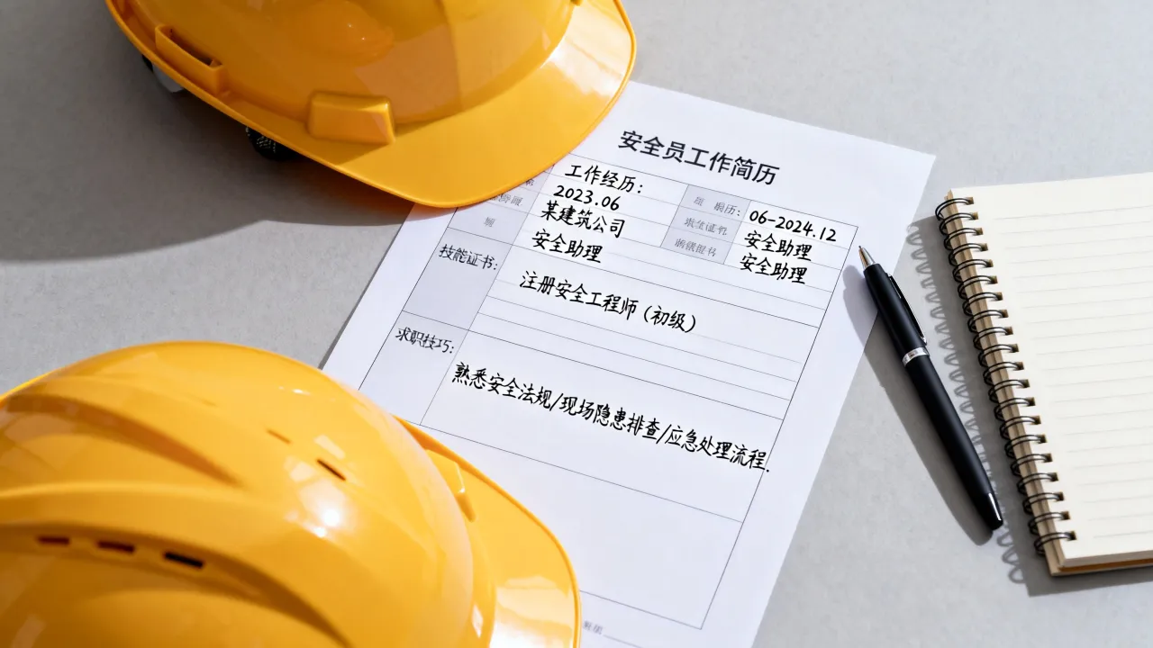 安全员工作简历怎么写,新手求职有哪些技巧?-图2 安全员工作简历怎么写,新手求职有哪些技巧?-图2