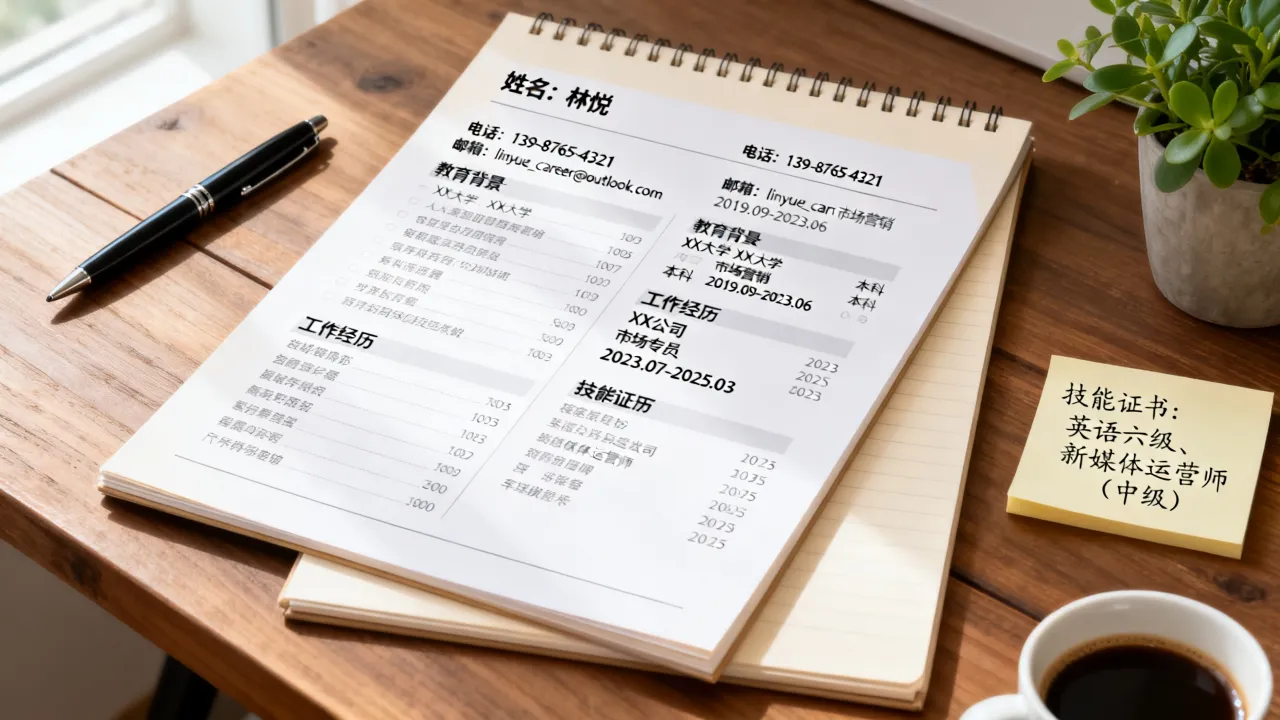 无表格的简历怎么做啊,没有表格的简历怎么写更吸引人?-图2 无表格的简历怎么做啊,没有表格的简历怎么写更吸引人?-图2