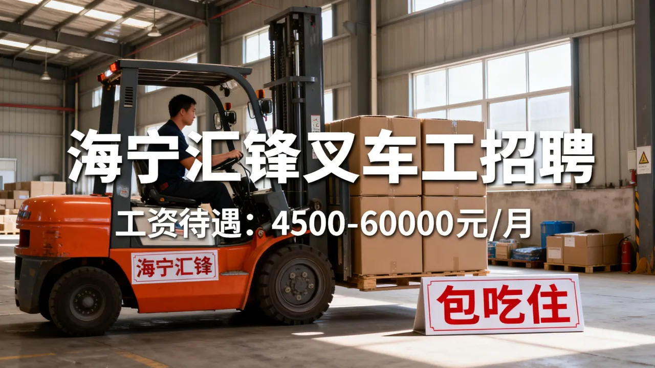 海宁汇锋叉车工招聘吗，海宁叉车工招聘工资待遇怎么样-图2