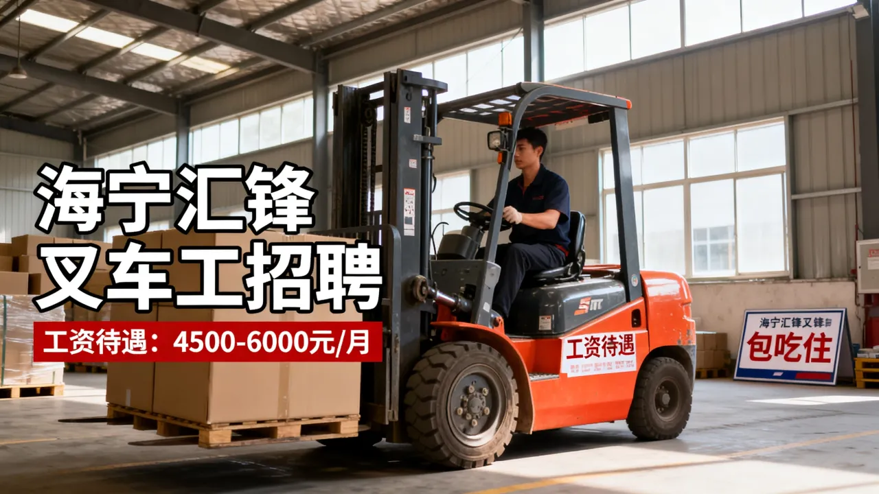 海宁汇锋叉车工招聘吗，海宁叉车工招聘工资待遇怎么样-图3