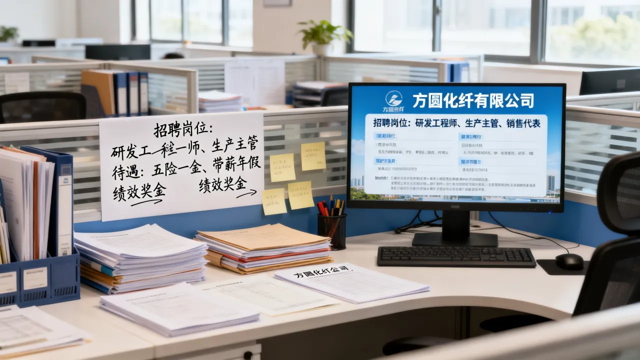方圆化纤有限公司招聘怎么样,方圆化纤招聘岗位及待遇有哪些?-图1 方圆化纤有限公司招聘怎么样,方圆化纤招聘岗位及待遇有哪些?-图1