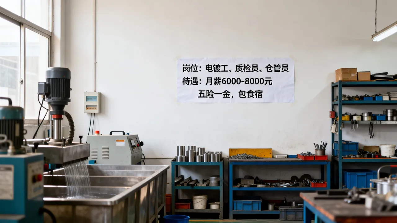台州玉环电镀厂招聘岗位有哪些?电镀厂招聘工资待遇怎么样-图1 台州玉环电镀厂招聘岗位有哪些?电镀厂招聘工资待遇怎么样-图1