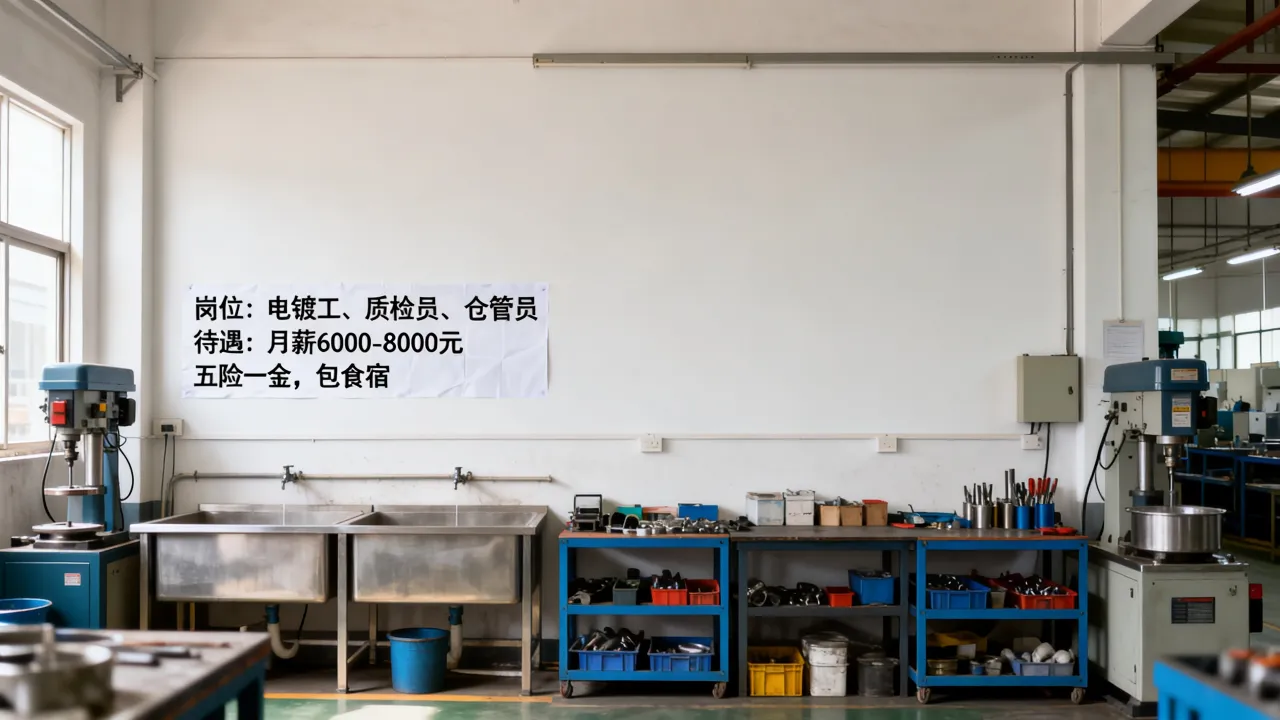 台州玉环电镀厂招聘岗位有哪些?电镀厂招聘工资待遇怎么样-图2 台州玉环电镀厂招聘岗位有哪些?电镀厂招聘工资待遇怎么样-图2