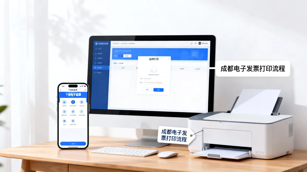 成都电子发票如何打印，成都电子发票怎么下载打印？-图3