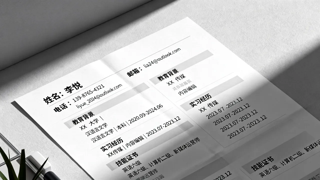 学生的个人简历怎么做,应届生写简历的万能模板是什么-图3 学生的个人简历怎么做,应届生写简历的万能模板是什么-图3