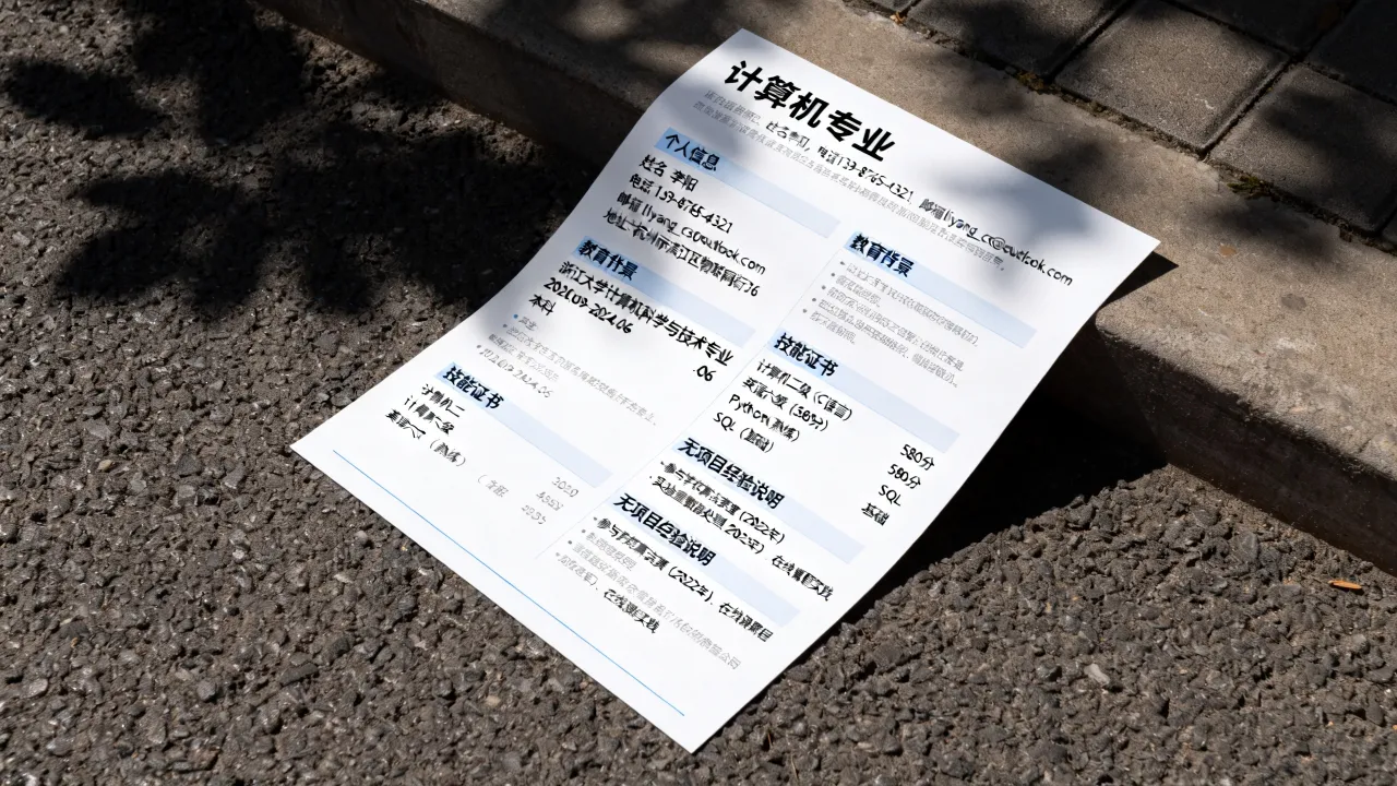 计算机个人简历怎么写，简历中没有项目经验怎么写-图3
