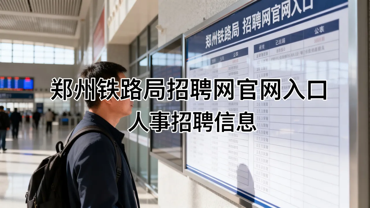 郑州铁路人事招聘信息在哪看,郑州铁路局招聘网官网入口是什么?