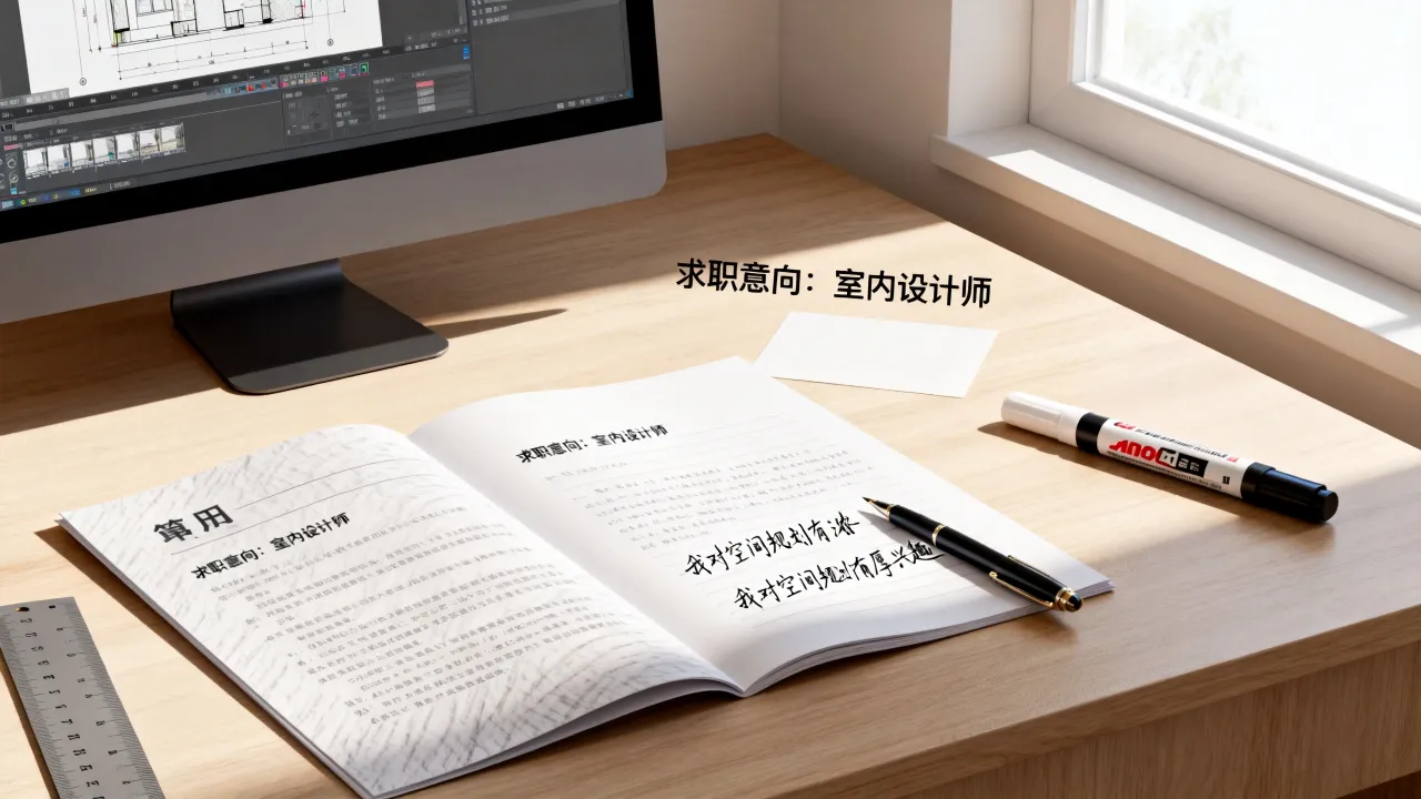 室内设计的简历怎么写？零基础转行室内设计求职信怎么写？-图2