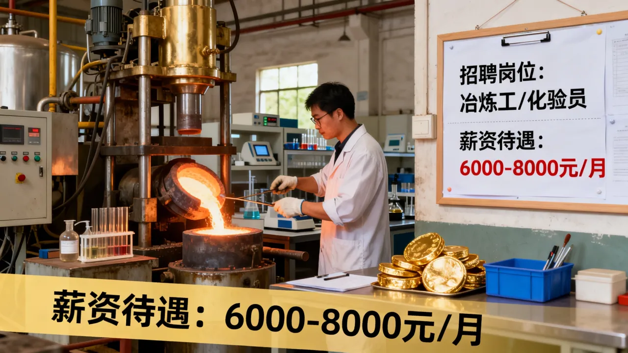 甘肃黄金冶炼厂招聘是真的吗,工资待遇怎么样?