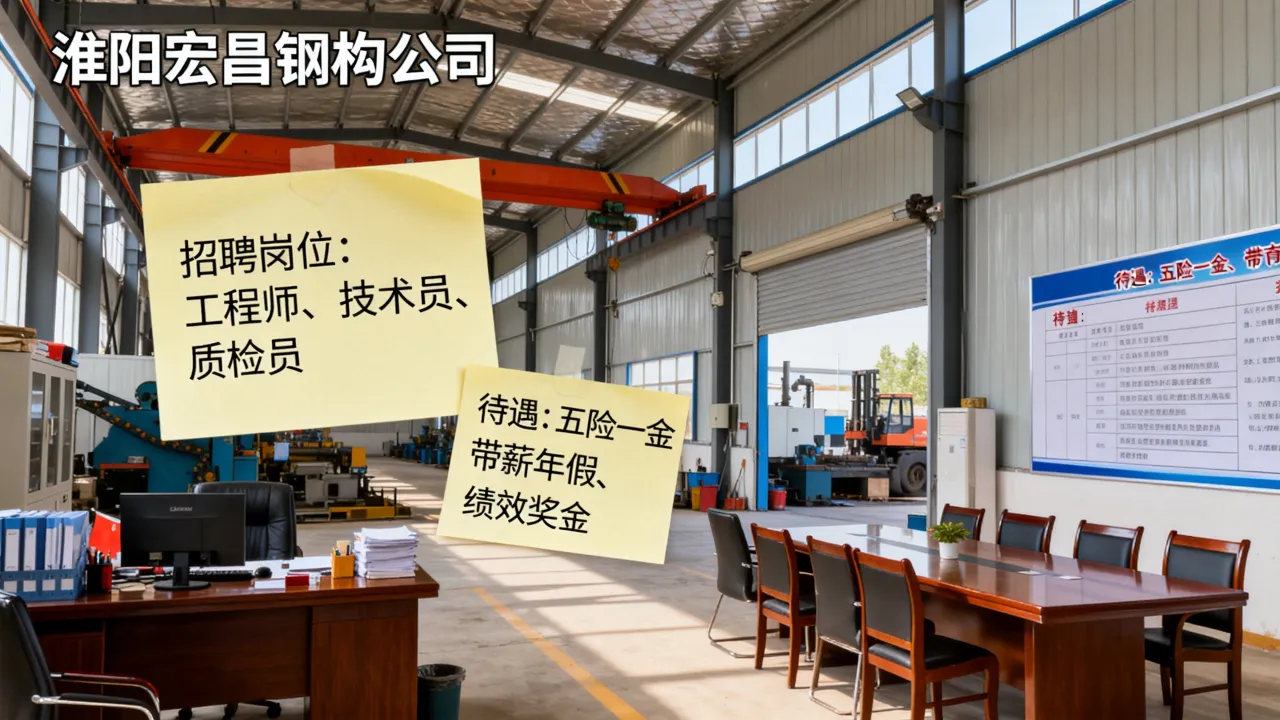 淮阳宏昌钢构招聘待遇怎么样,有哪些岗位?