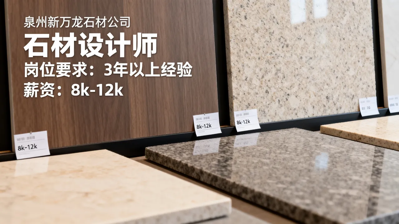 泉州新万龙石材招聘吗?岗位要求和薪资待遇如何