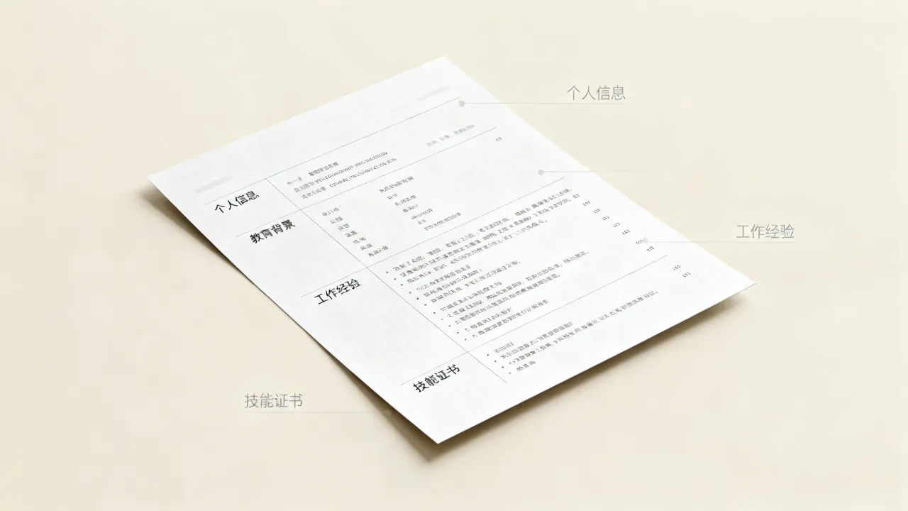 怎么应聘cv?简历里哪些关键信息最能吸引面试官注意