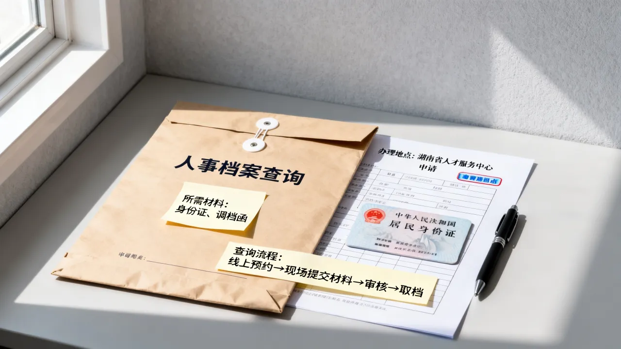 湖南省人事档案如何查询在哪里办理?具体需要哪些材料和流程?