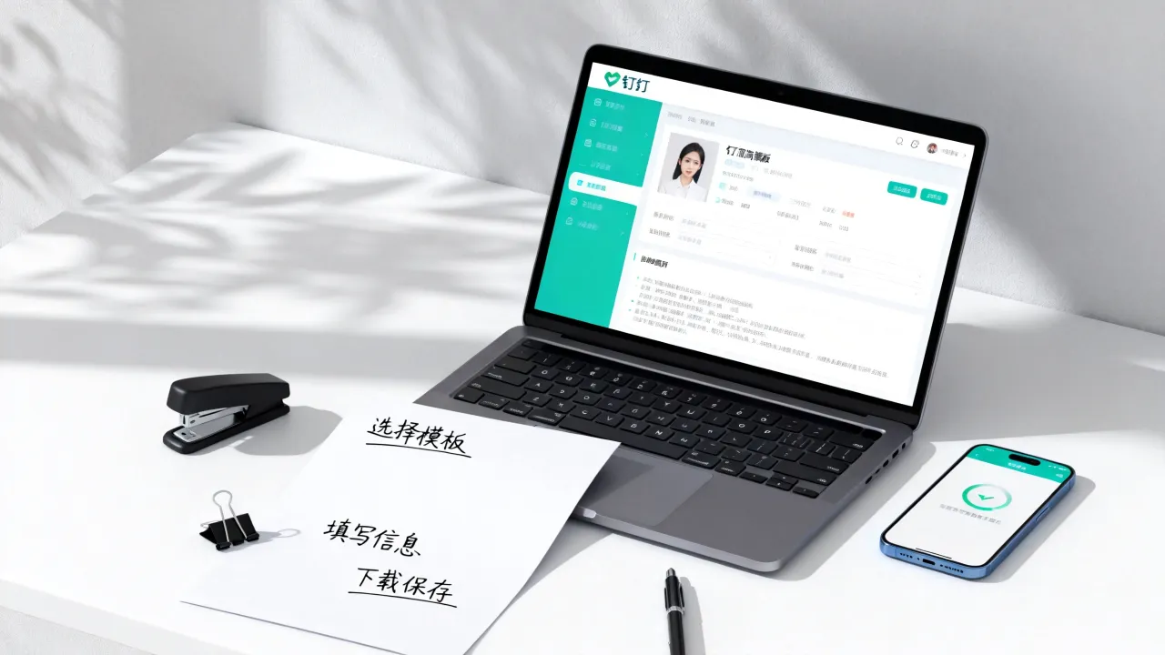 简历怎么钉?钉钉电子版简历模板制作下载教程-图1 简历怎么钉?钉钉电子版简历模板制作下载教程-图1