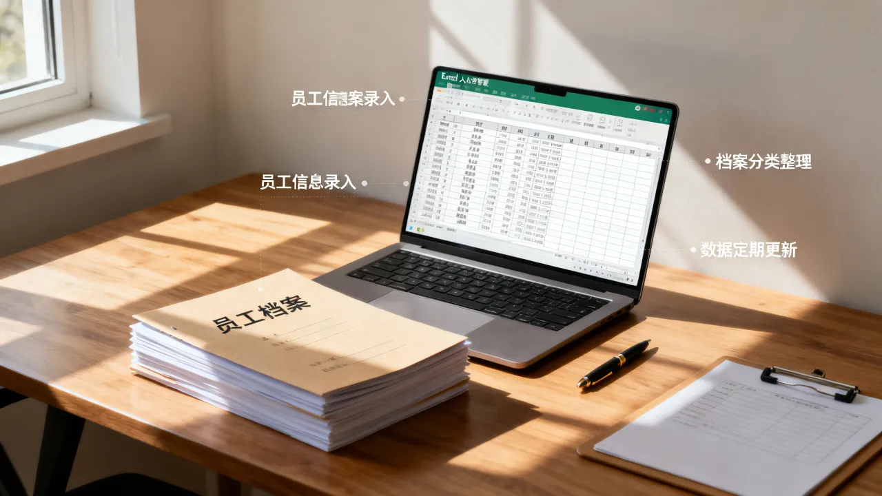 如何做好Excel人事档案管理,Excel人事档案管理系统怎么建立?-图2 如何做好Excel人事档案管理,Excel人事档案管理系统怎么建立?-图2