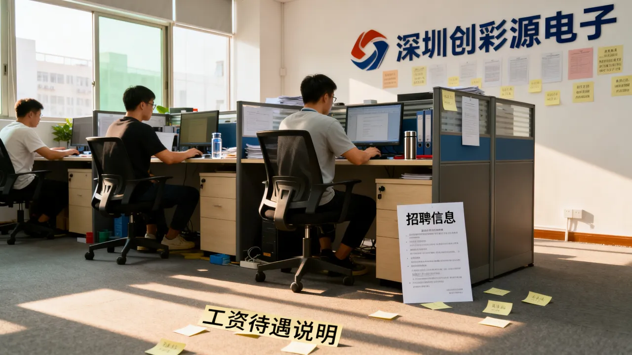 深圳创彩源电子招聘靠谱吗,工资待遇怎么样?