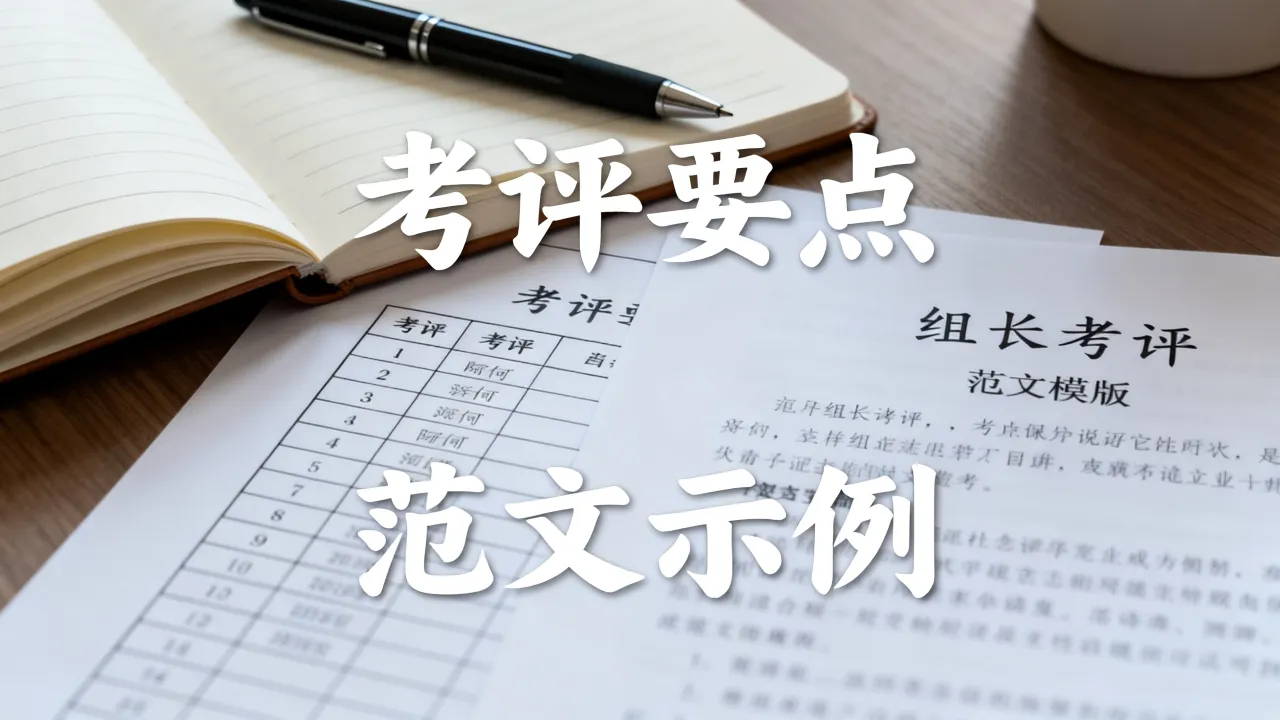 组长考评怎么写?组长考评范文模板及写作要点有哪些?-图1 组长考评怎么写?组长考评范文模板及写作要点有哪些?-图1