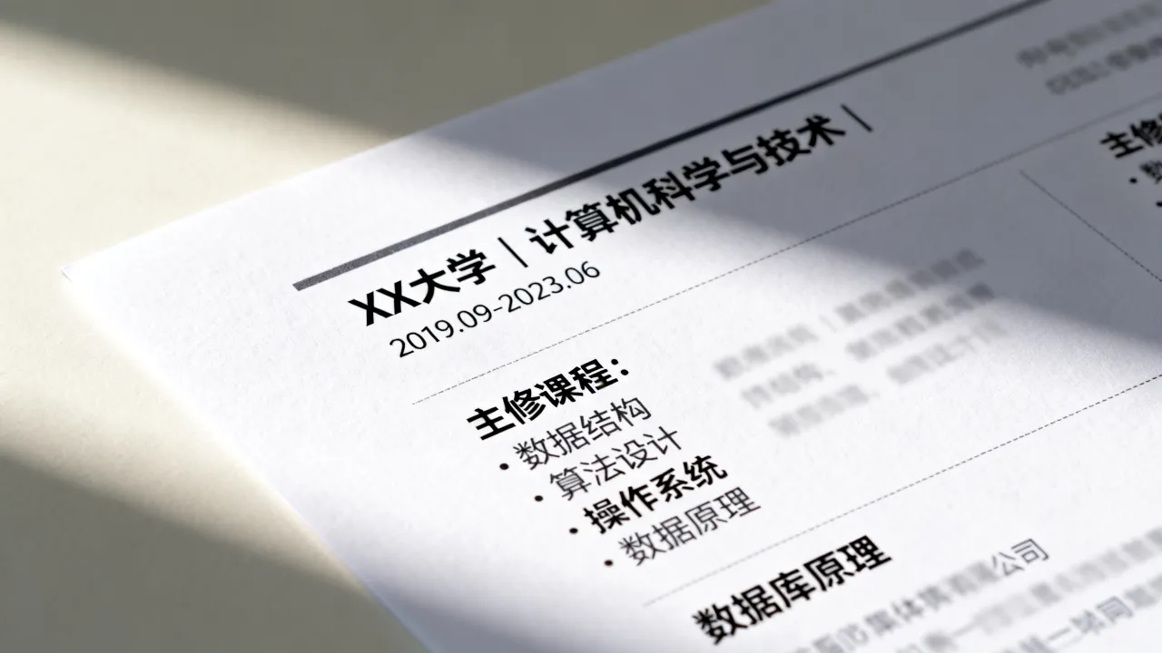 简历教育背景怎么写,简历教育背景怎么填写才突出