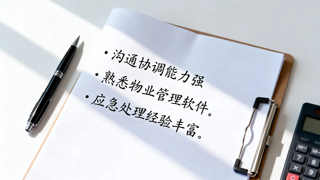 物业特长怎么写?物业简历个人特长及技能怎么写?-图3 物业特长怎么写?物业简历个人特长及技能怎么写?-图3