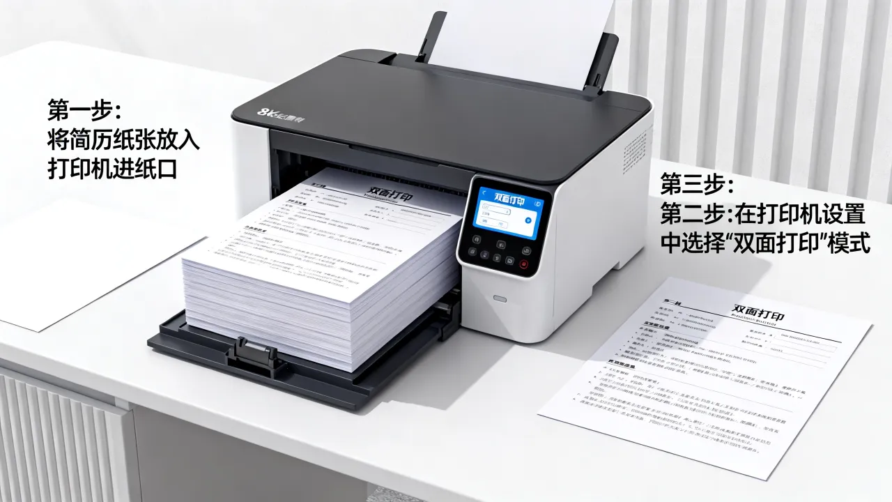 简历本怎么打印,如何用打印机双面打印简历本节省纸张-图2 简历本怎么打印,如何用打印机双面打印简历本节省纸张-图2