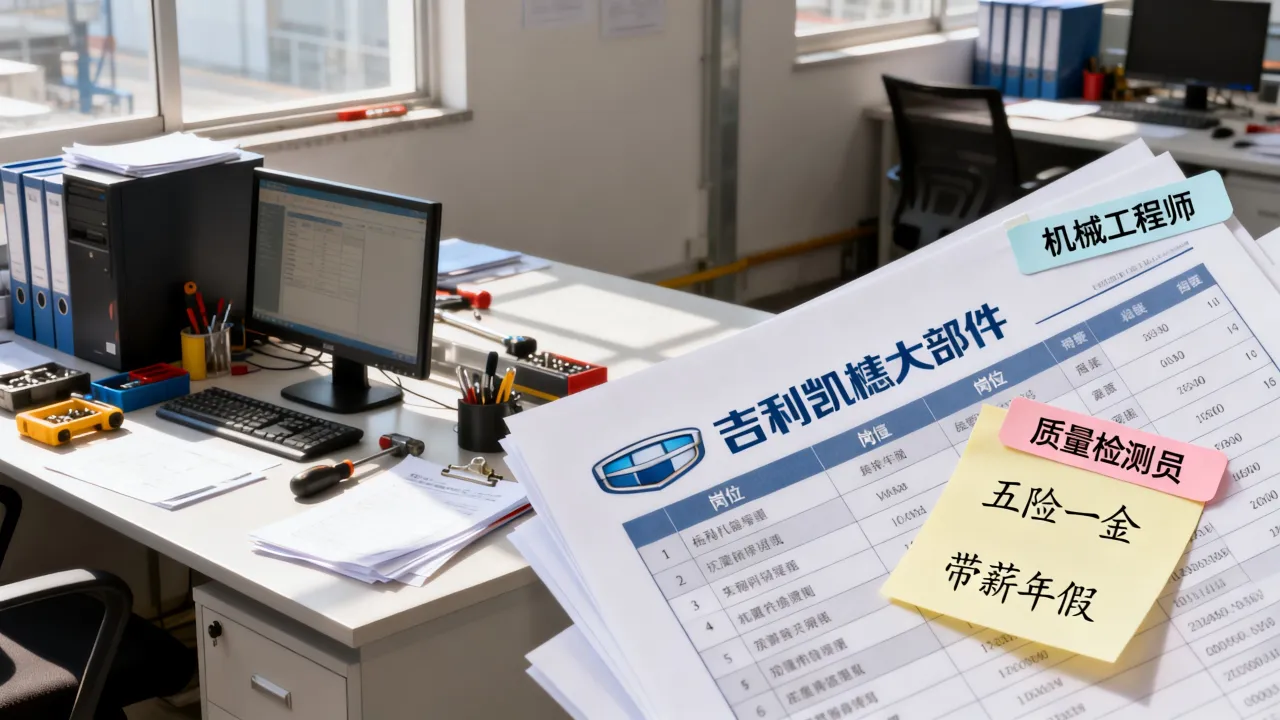 吉利凯悦大部件招聘待遇怎么样？有哪些岗位？