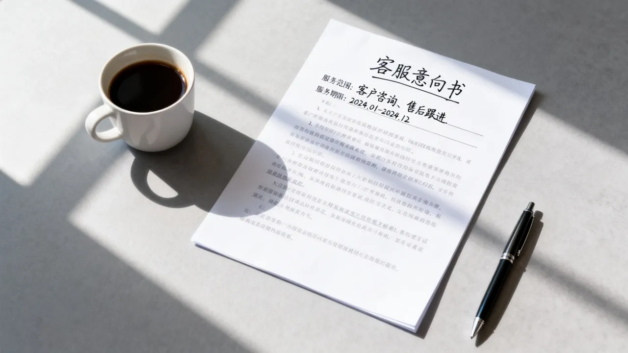 客服意向怎么写,客服意向书怎么写才规范完整
