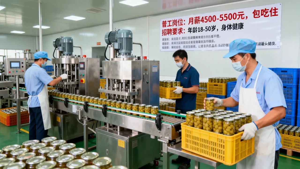 漳浦罐头食品招聘信息有哪些？普工岗位怎么找-图2