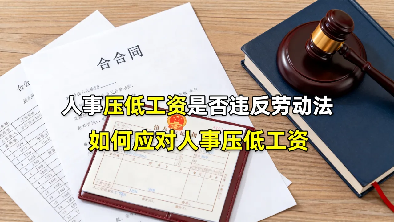 人事压低工资怎么办，人事压低工资是否违反劳动法