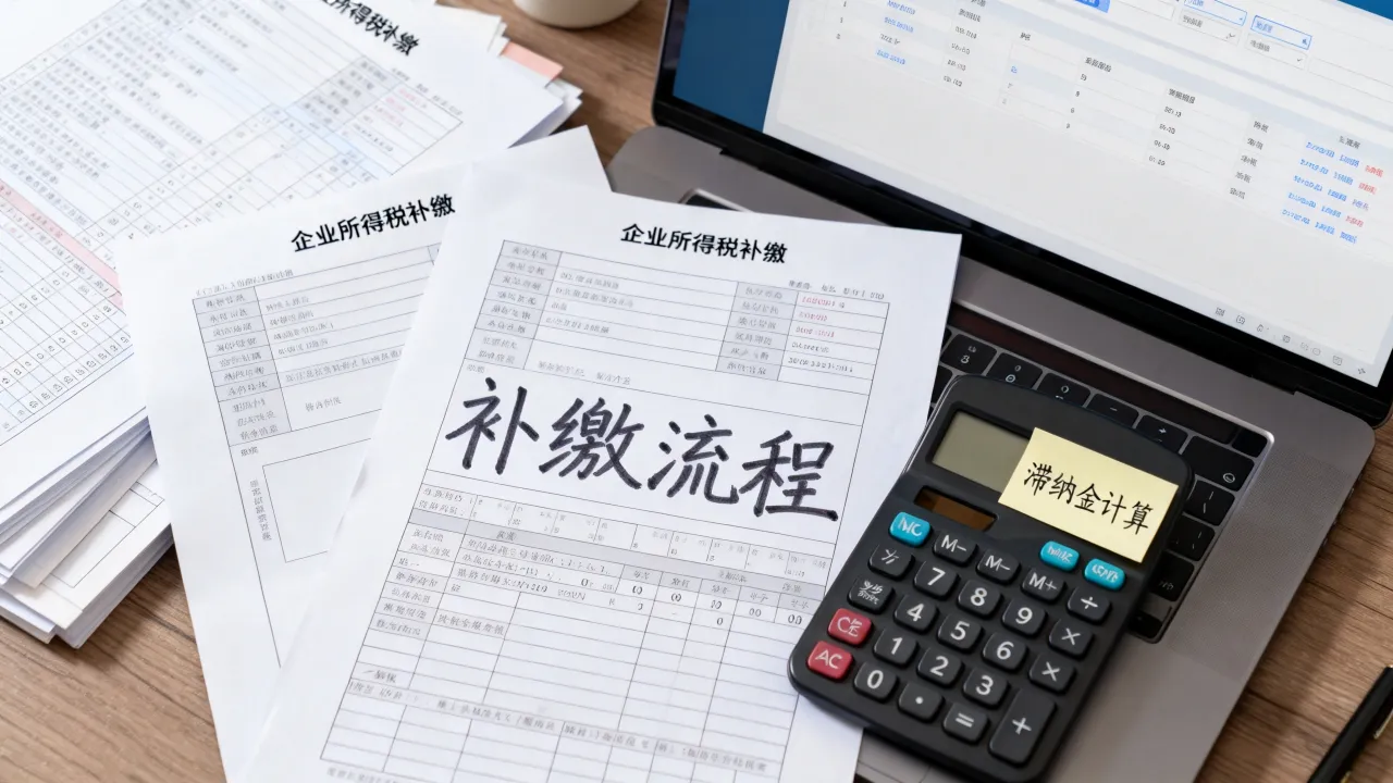 如何补缴企业所得税，补缴流程和滞纳金怎么算？