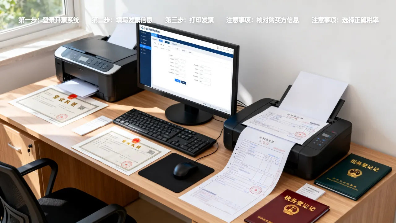 小公司如何开发票？小规模纳税人开票流程及注意事项有哪些？