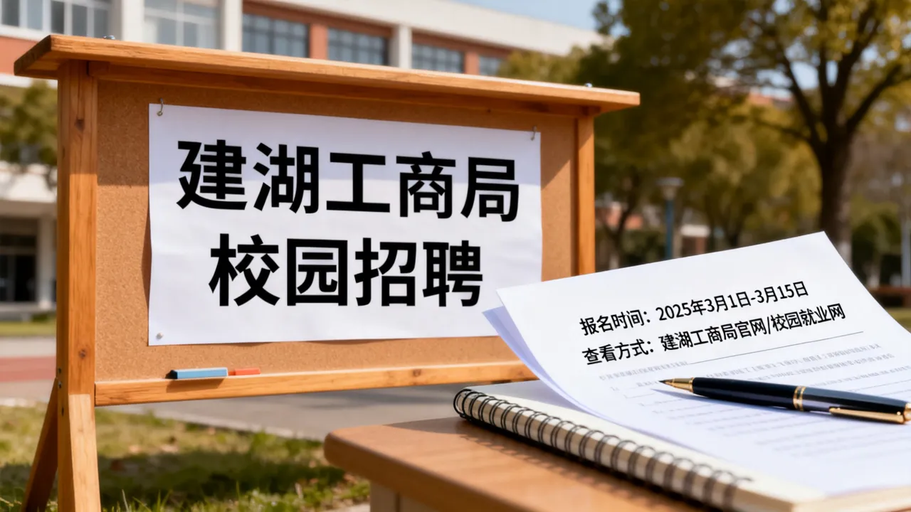 建湖工商局校园招聘公告在哪里看?报名时间