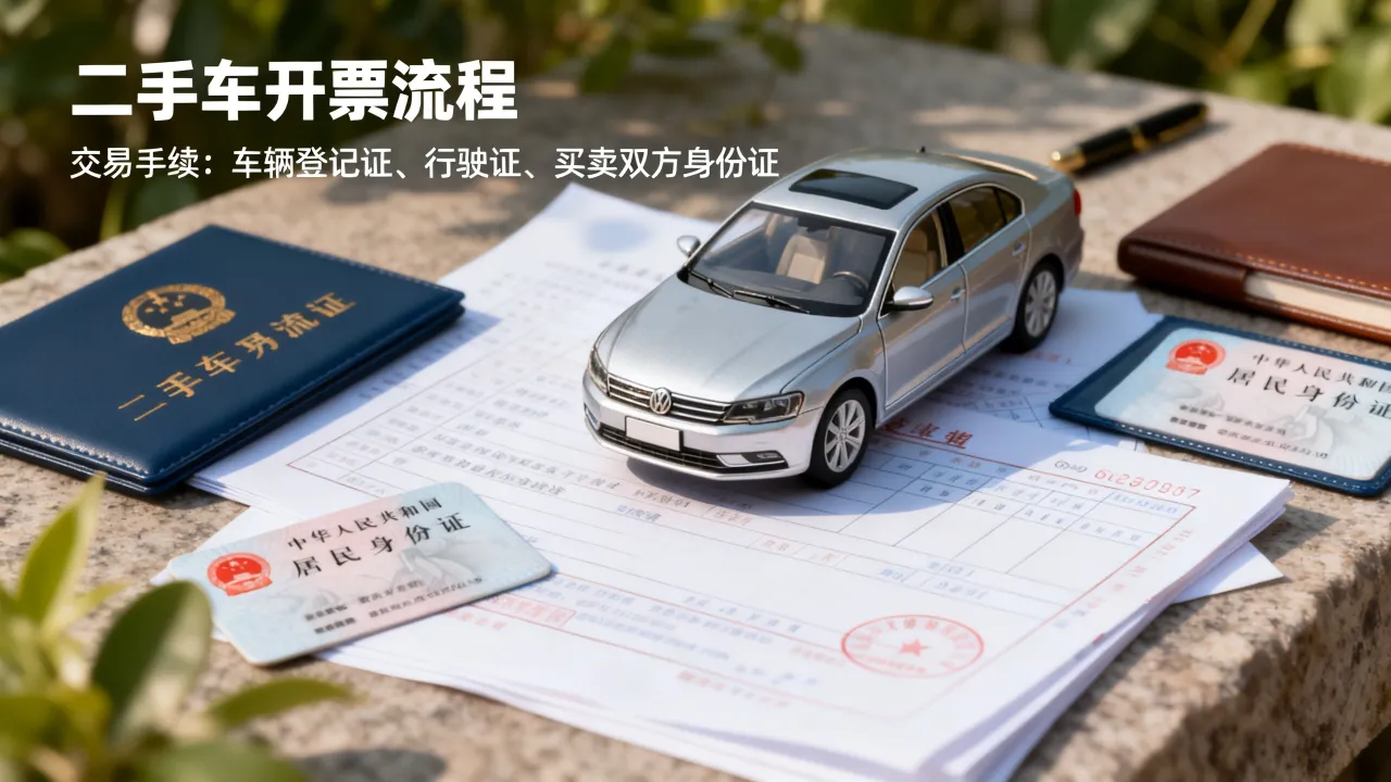 二手车如何开票？，二手车交易发票怎么开需要什么手续？