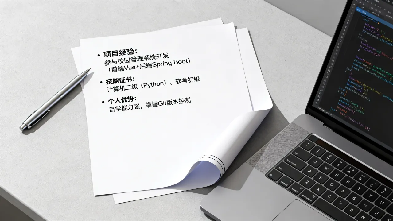 软件简历怎么写才能获得面试机会?没有项目经验如何突出亮点?