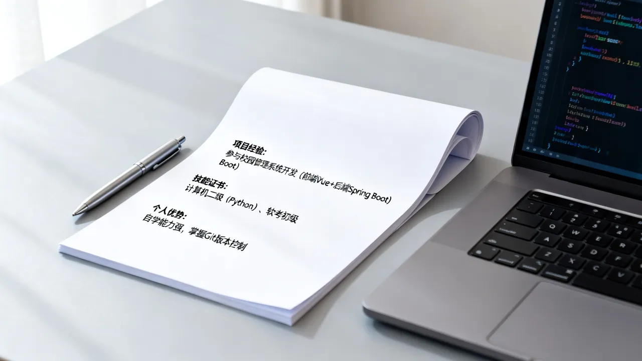 软件简历怎么写才能获得面试机会?没有项目经验如何突出亮点?-图3 软件简历怎么写才能获得面试机会?没有项目经验如何突出亮点?-图3