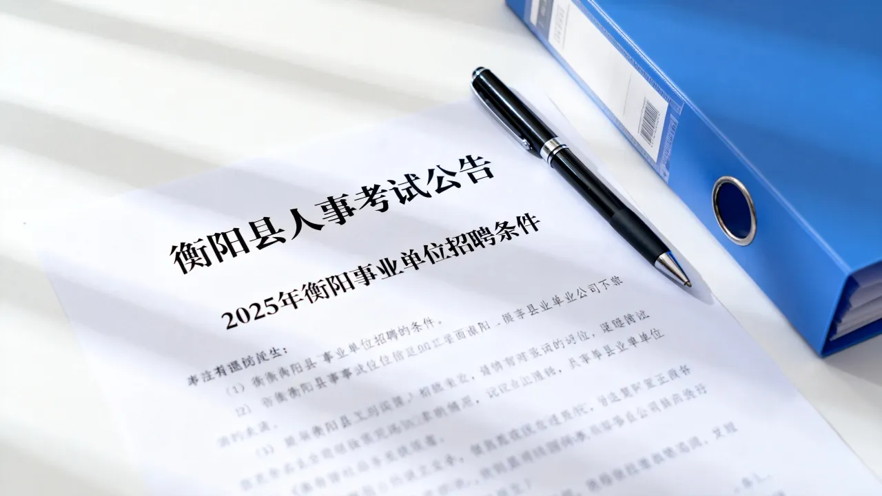 衡阳县人事考试公告在哪看,2025年衡阳事业单位招聘条件有哪些?