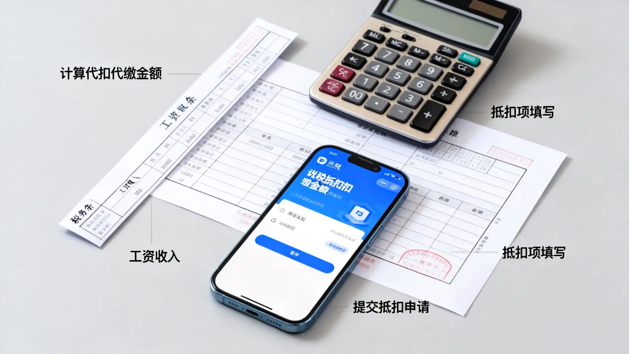 代扣代缴如何抵扣个税?,代扣代缴个税怎么抵扣